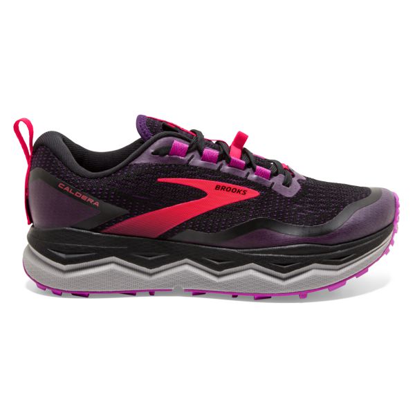 Brooks Caldera 5 Women\'s Trail Running Shoes Black / Purple / Red | USA-369241