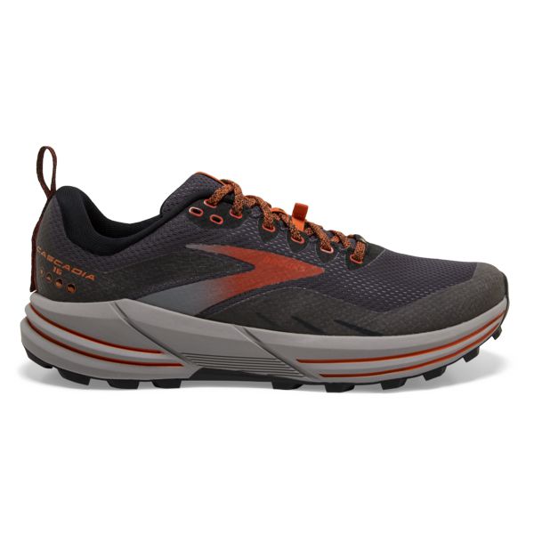 Brooks Cascadia 16 GTX Men\'s Trail Running Shoes Brown / Orange | USA-48537