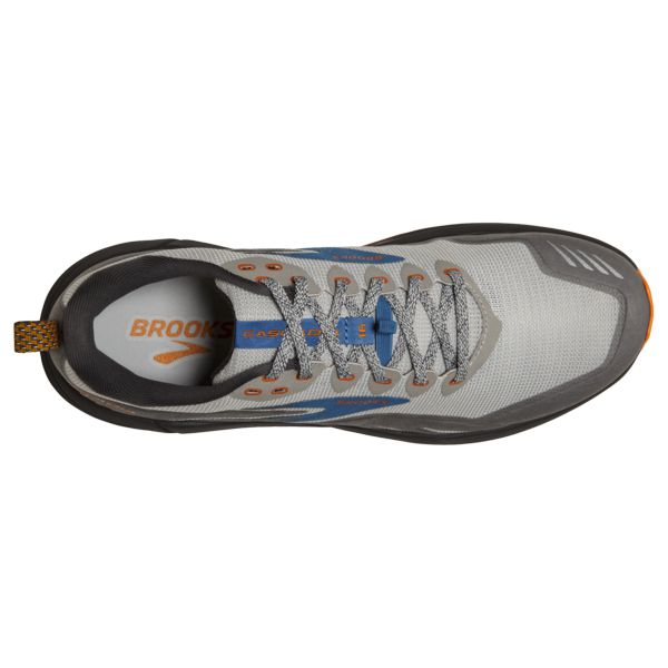 Brooks Cascadia 16 Men's Trail Running Shoes Grey / Blue / Orange | USA-172980