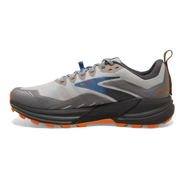 Brooks Cascadia 16 Men's Trail Running Shoes Grey / Blue / Orange | USA-172980