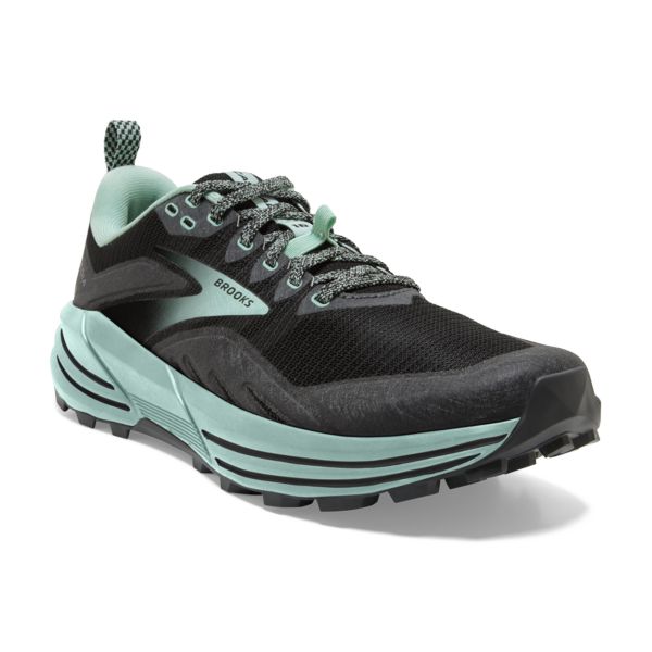 Brooks Cascadia 16 Women's Trail Running Shoes Black / Green | USA-127430