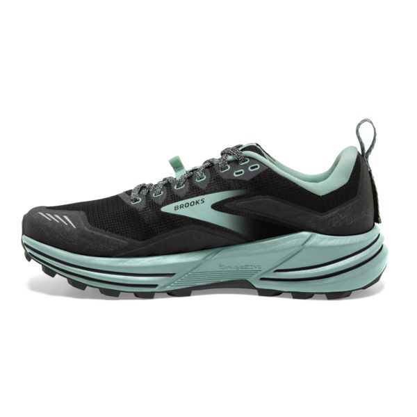 Brooks Cascadia 16 Women's Trail Running Shoes Black / Green | USA-127430