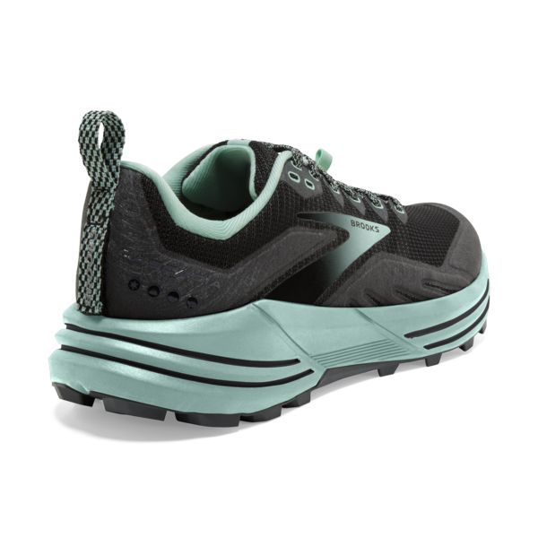 Brooks Cascadia 16 Women's Trail Running Shoes Black / Green | USA-127430