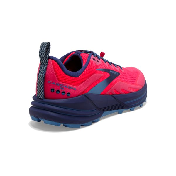 Brooks Cascadia 16 Women's Trail Running Shoes Red / Pink / Blue | USA-487256