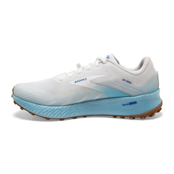 Brooks Catamount Men's Trail Running Shoes White / Blue / Brown | USA-370629