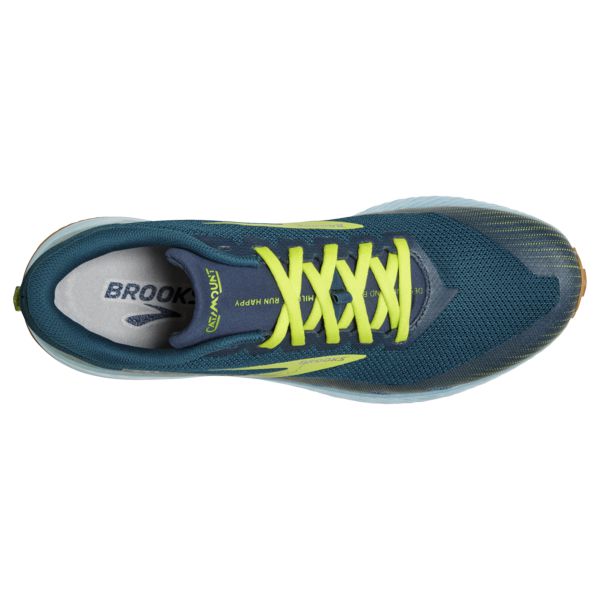 Brooks Catamount Men's Trail Running Shoes Blue / Green / Yellow | USA-471368