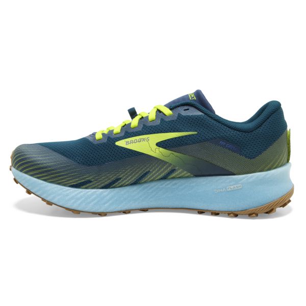 Brooks Catamount Men's Trail Running Shoes Blue / Green / Yellow | USA-471368