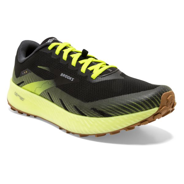 Brooks Catamount Men's Trail Running Shoes Black / Yellow / Brown | USA-614582