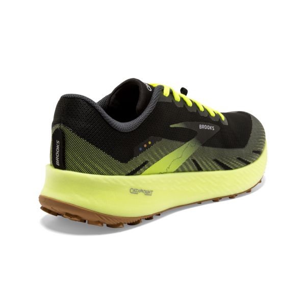 Brooks Catamount Men's Trail Running Shoes Black / Yellow / Brown | USA-614582