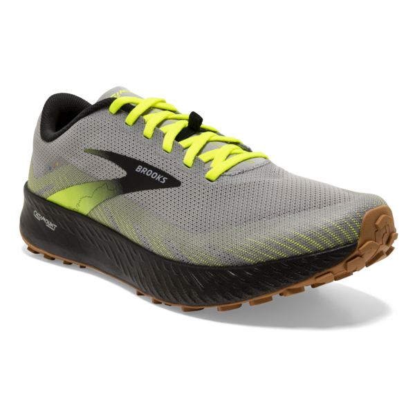 Brooks Catamount Men's Trail Running Shoes Grey / Yellow / Black | USA-786190