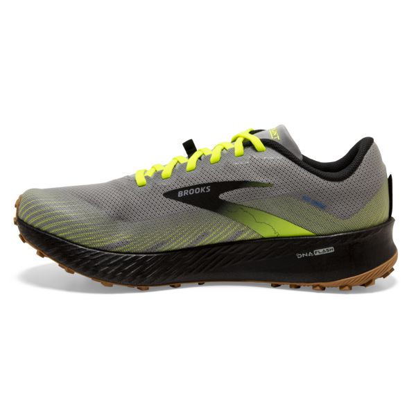 Brooks Catamount Men's Trail Running Shoes Grey / Yellow / Black | USA-786190