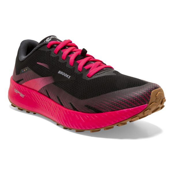 Brooks Catamount Women's Trail Running Shoes Black / Pink | USA-65894