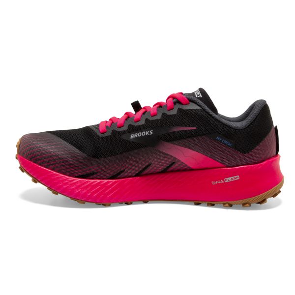 Brooks Catamount Women's Trail Running Shoes Black / Pink | USA-65894