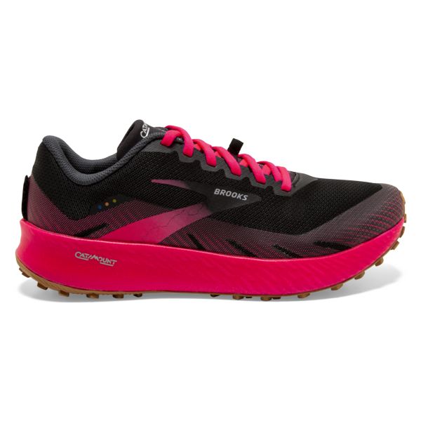 Brooks Catamount Women\'s Trail Running Shoes Black / Pink | USA-65894