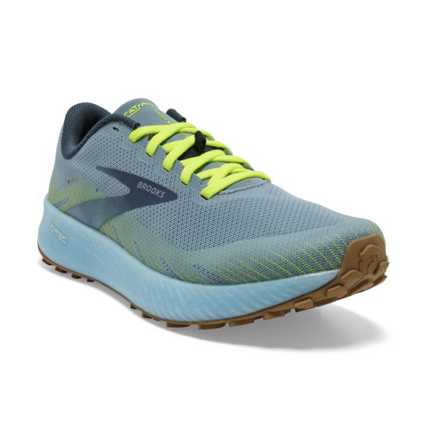 Brooks Catamount Women's Trail Running Shoes Blue / Yellow / Green | USA-819743