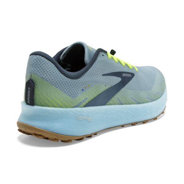 Brooks Catamount Women's Trail Running Shoes Blue / Yellow / Green | USA-819743