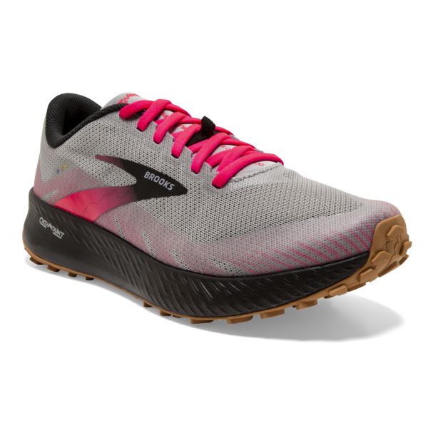 Brooks Catamount Women's Trail Running Shoes Grey / Black / Pink | USA-863507