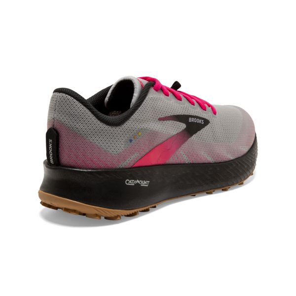 Brooks Catamount Women's Trail Running Shoes Grey / Black / Pink | USA-863507