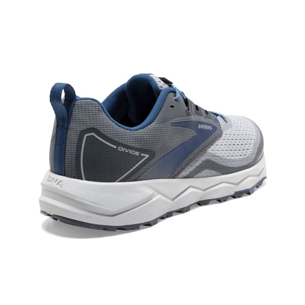 Brooks Divide 2 Men's Trail Running Shoes Grey / White / Blue | USA-841375