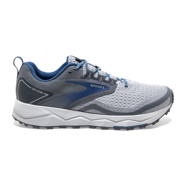 Brooks Divide 2 Men\'s Trail Running Shoes Grey / White / Blue | USA-841375