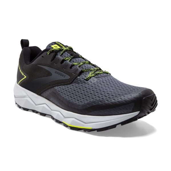 Brooks Divide 2 Men's Trail Running Shoes Black / Grey / Yellow | USA-932801