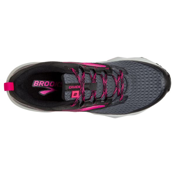 Brooks Divide 2 Women's Trail Running Shoes Black / Pink / White | USA-934810