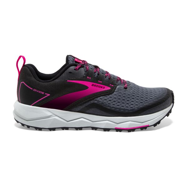 Brooks Divide 2 Women\'s Trail Running Shoes Black / Pink / White | USA-934810