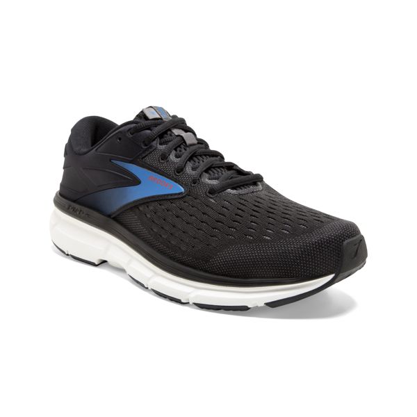 Brooks Dyad 11 Men's Road Running Shoes Black / Blue / White | USA-873492