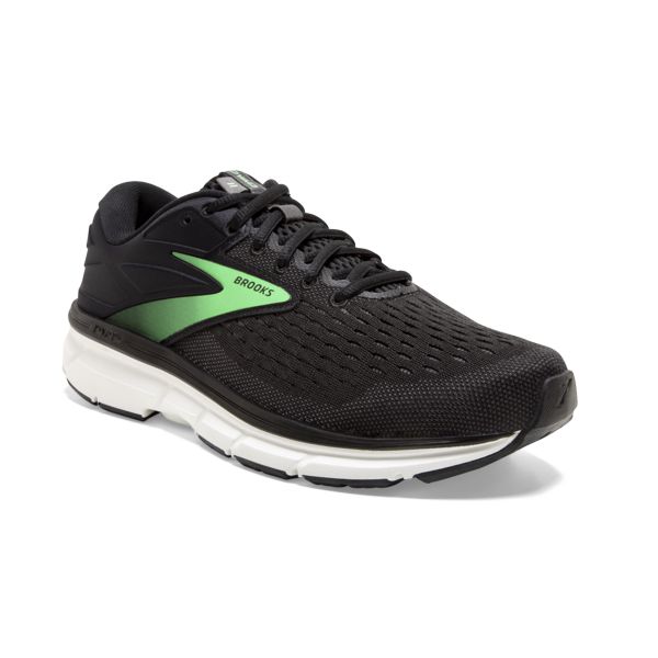 Brooks Dyad 11 Women's Road Running Shoes Black / Green / White | USA-13592