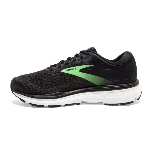 Brooks Dyad 11 Women's Road Running Shoes Black / Green / White | USA-13592