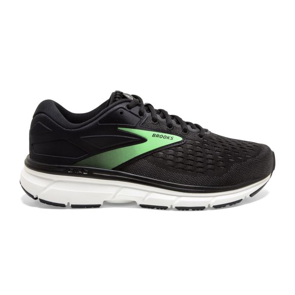 Brooks Dyad 11 Women\'s Road Running Shoes Black / Green / White | USA-13592