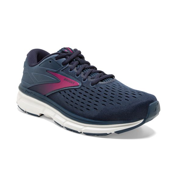 Brooks Dyad 11 Women's Road Running Shoes Blue / Navy / Pink | USA-947265