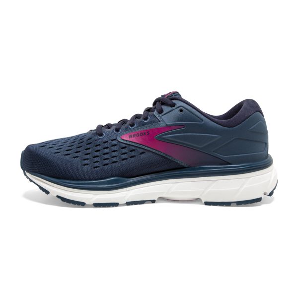 Brooks Dyad 11 Women's Road Running Shoes Blue / Navy / Pink | USA-947265