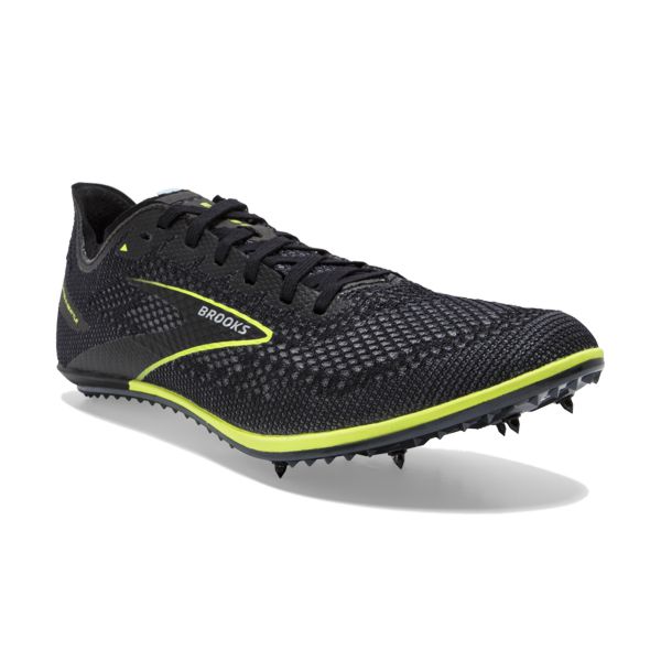 Brooks ELMN8 6 Men's Racing Shoes Black / Yellow | USA-176045