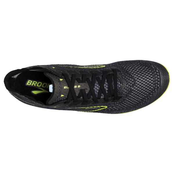 Brooks ELMN8 6 Men's Racing Shoes Black / Yellow | USA-176045