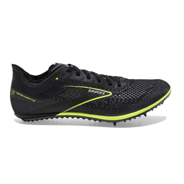 Brooks ELMN8 6 Men\'s Racing Shoes Black / Yellow | USA-176045