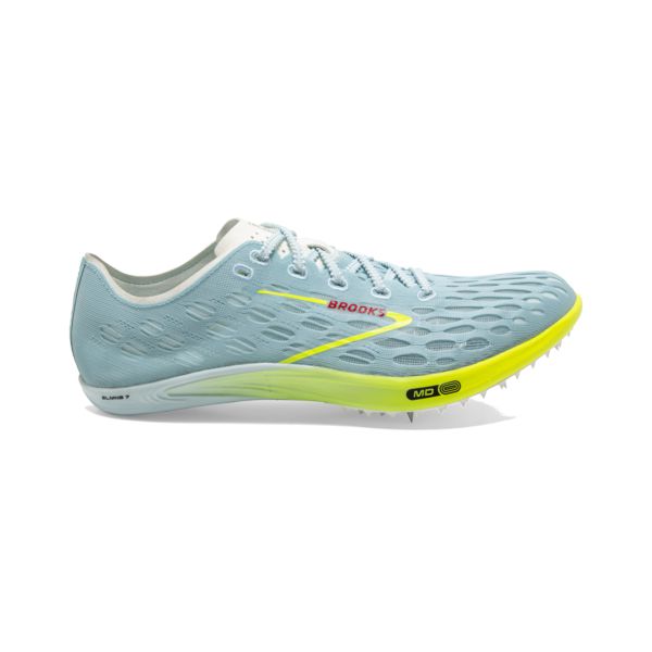 Brooks ELMN8 7 Women\'s Racing Shoes Blue / Yellow / Red | USA-835416