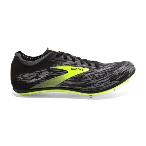 Brooks ELMN8 v5 Women\'s Racing Shoes Black / Grey / Yellow | USA-642389