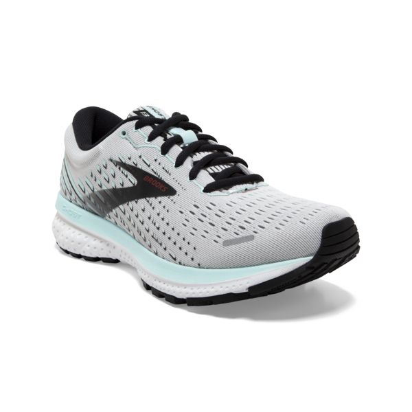 Brooks Ghost 13 Women's Road Running Shoes Grey / Black / Blue | USA-597816