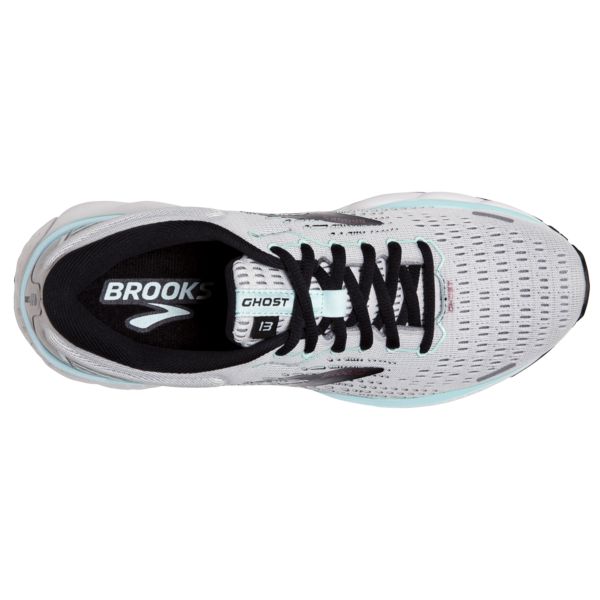 Brooks Ghost 13 Women's Road Running Shoes Grey / Black / Blue | USA-597816