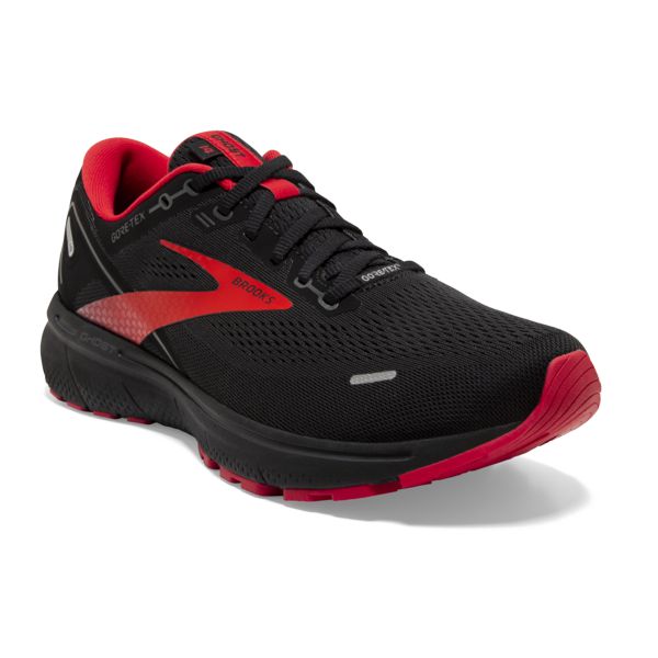 Brooks Ghost 14 GTX Men's Road Running Shoes Black / Red | USA-93526