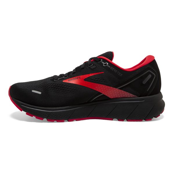 Brooks Ghost 14 GTX Men's Road Running Shoes Black / Red | USA-93526