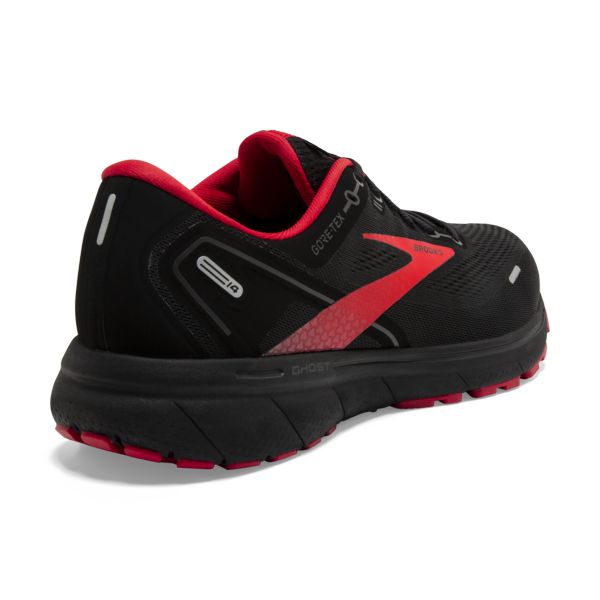 Brooks Ghost 14 GTX Men's Road Running Shoes Black / Red | USA-93526