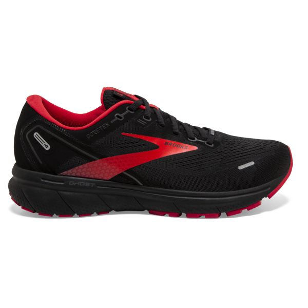 Brooks Ghost 14 GTX Men\'s Road Running Shoes Black / Red | USA-93526