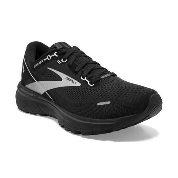 Brooks Ghost 14 GTX Women's Road Running Shoes Black / White | USA-458792