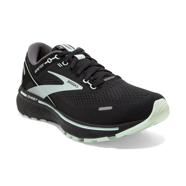 Brooks Ghost 14 GTX Women's Road Running Shoes Black / White | USA-957481