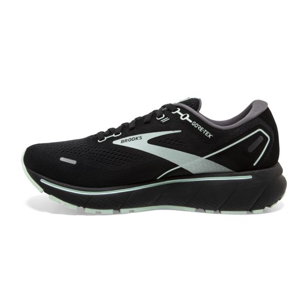 Brooks Ghost 14 GTX Women's Road Running Shoes Black / White | USA-957481