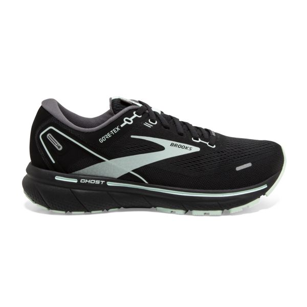 Brooks Ghost 14 GTX Women\'s Road Running Shoes Black / White | USA-957481