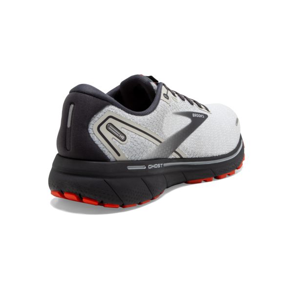 Brooks Ghost 14 Men's Road Running Shoes Grey / Black / Orange | USA-183574