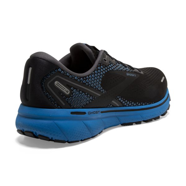 Brooks Ghost 14 Men's Road Running Shoes Black / Blue | USA-237680